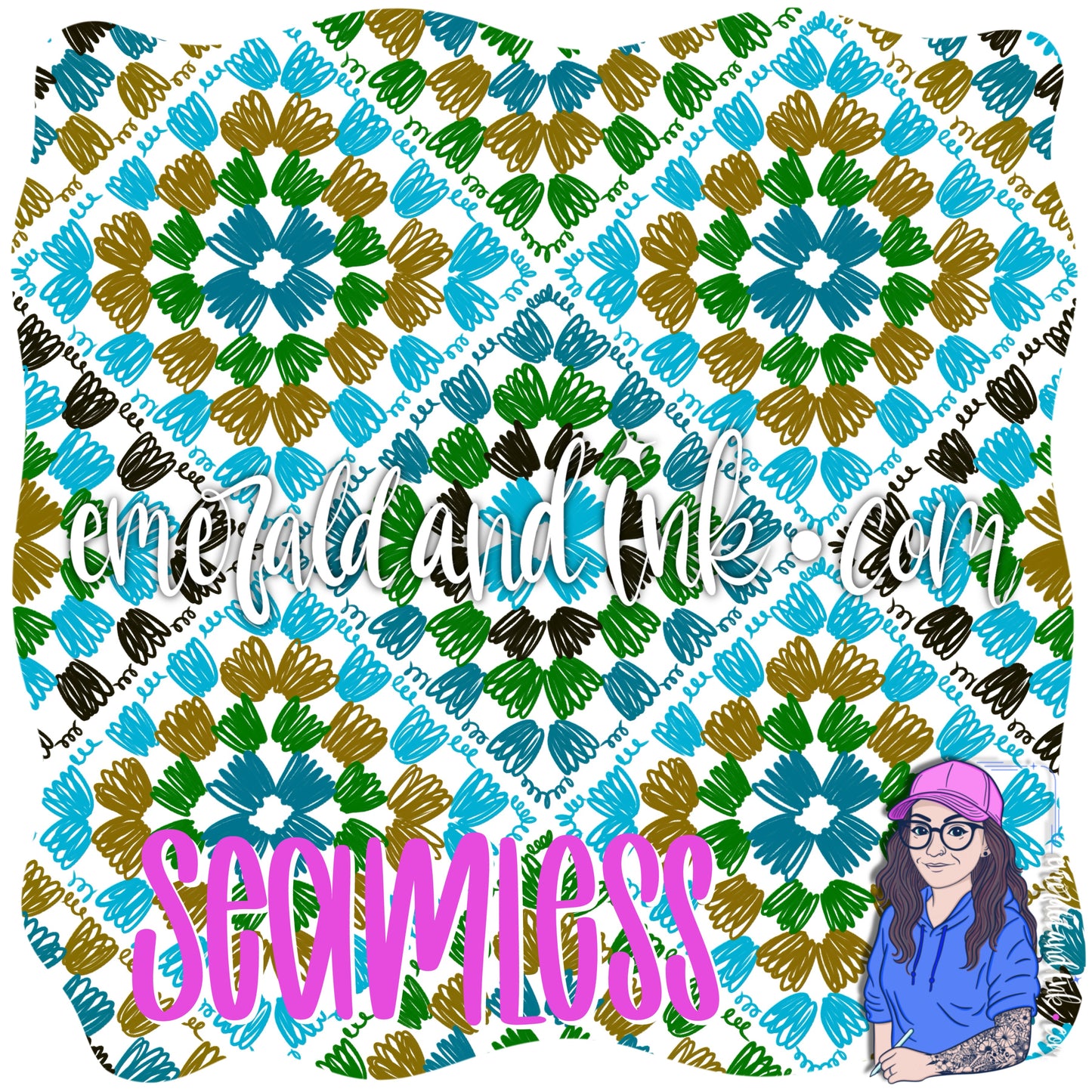 Granny Square Doodle Seamless JPG