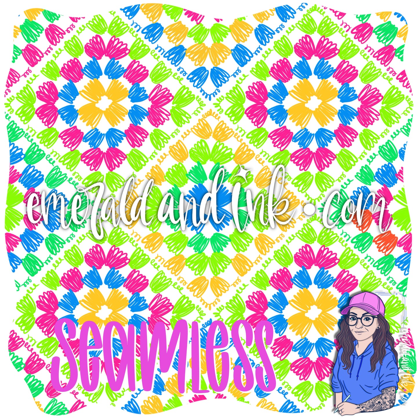 Granny Square Doodle Seamless JPG