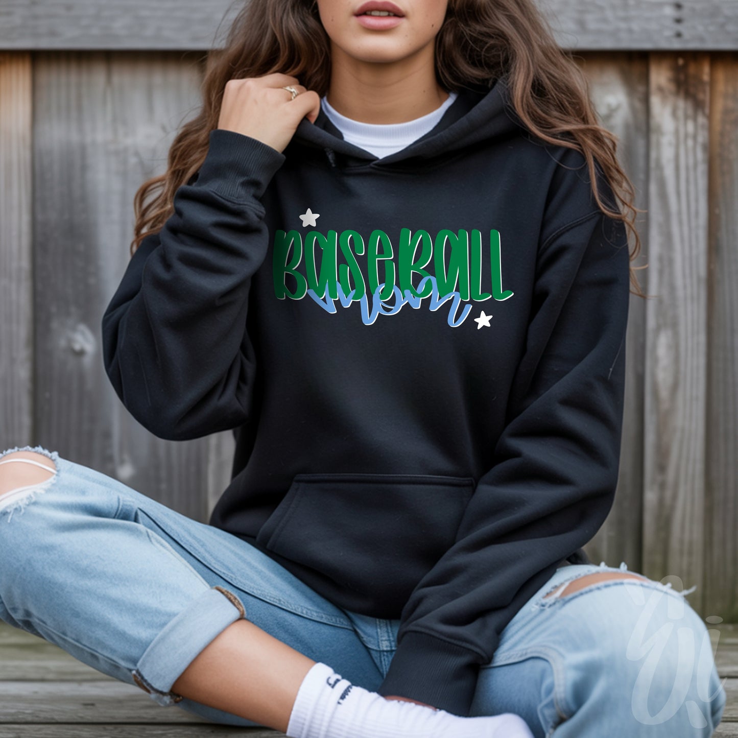 Baseball Mom Hand Lettered Custom Digital