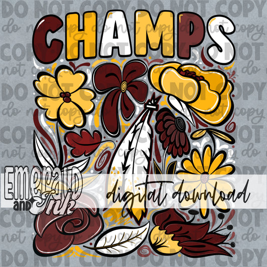 Champs Football Team WC Digital Download