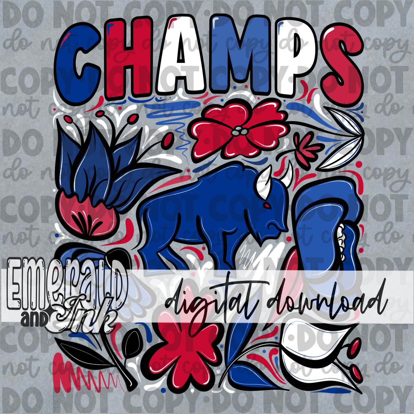 Champs Football Team BB Digital Download
