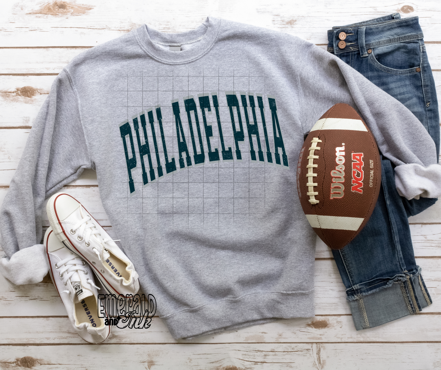 Grunge Varsity City Philly Digital Download