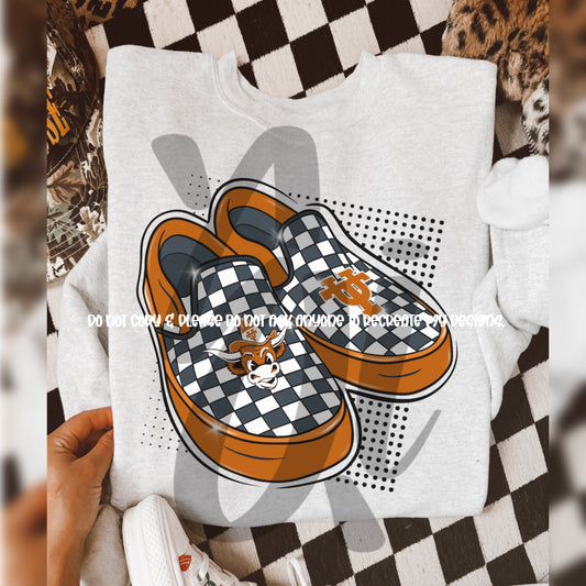 *ORIGINAL DESIGNER* LHorns Collegiate Shoes - DTF Transfer