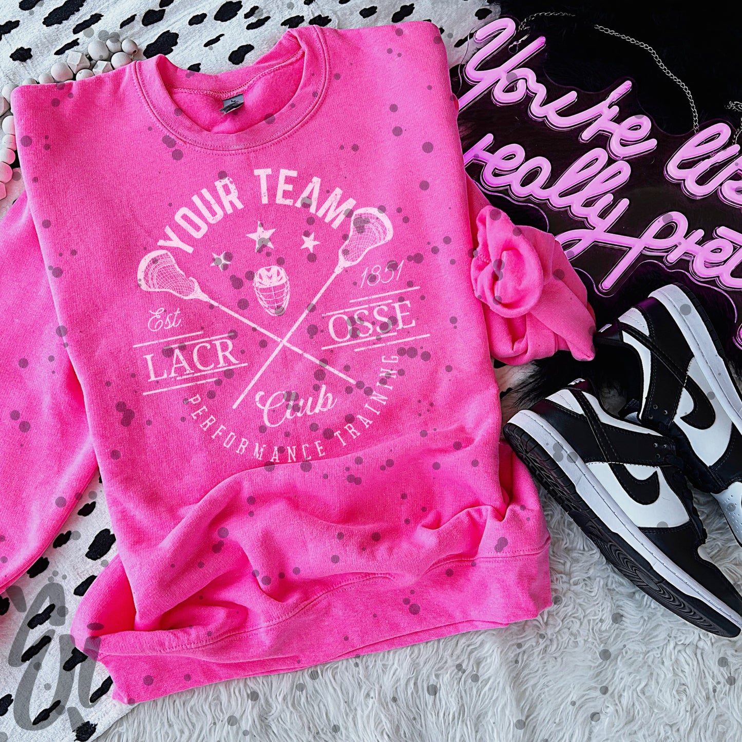 Custom Team Lacrosse Club PNG Digital Download