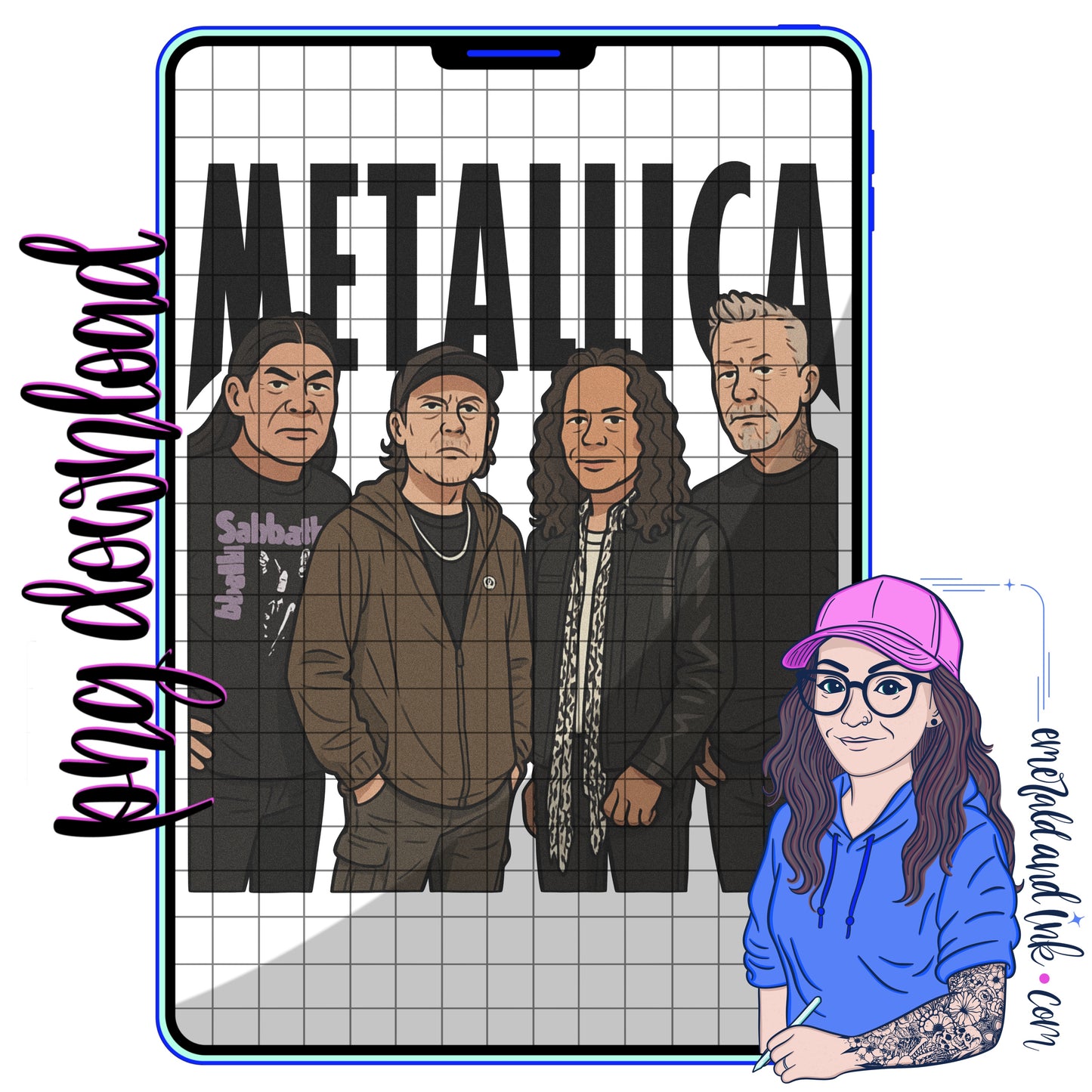 Metal 🤘 Band Digital PNG