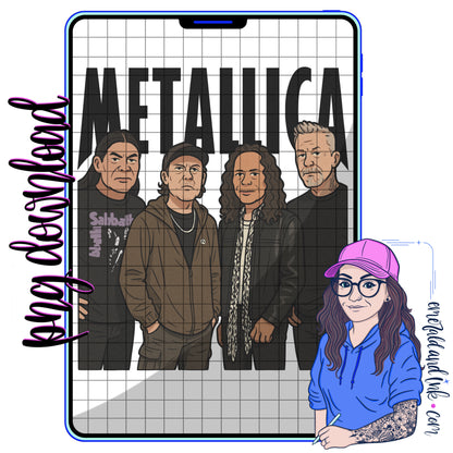 Metal 🤘 Band Digital PNG