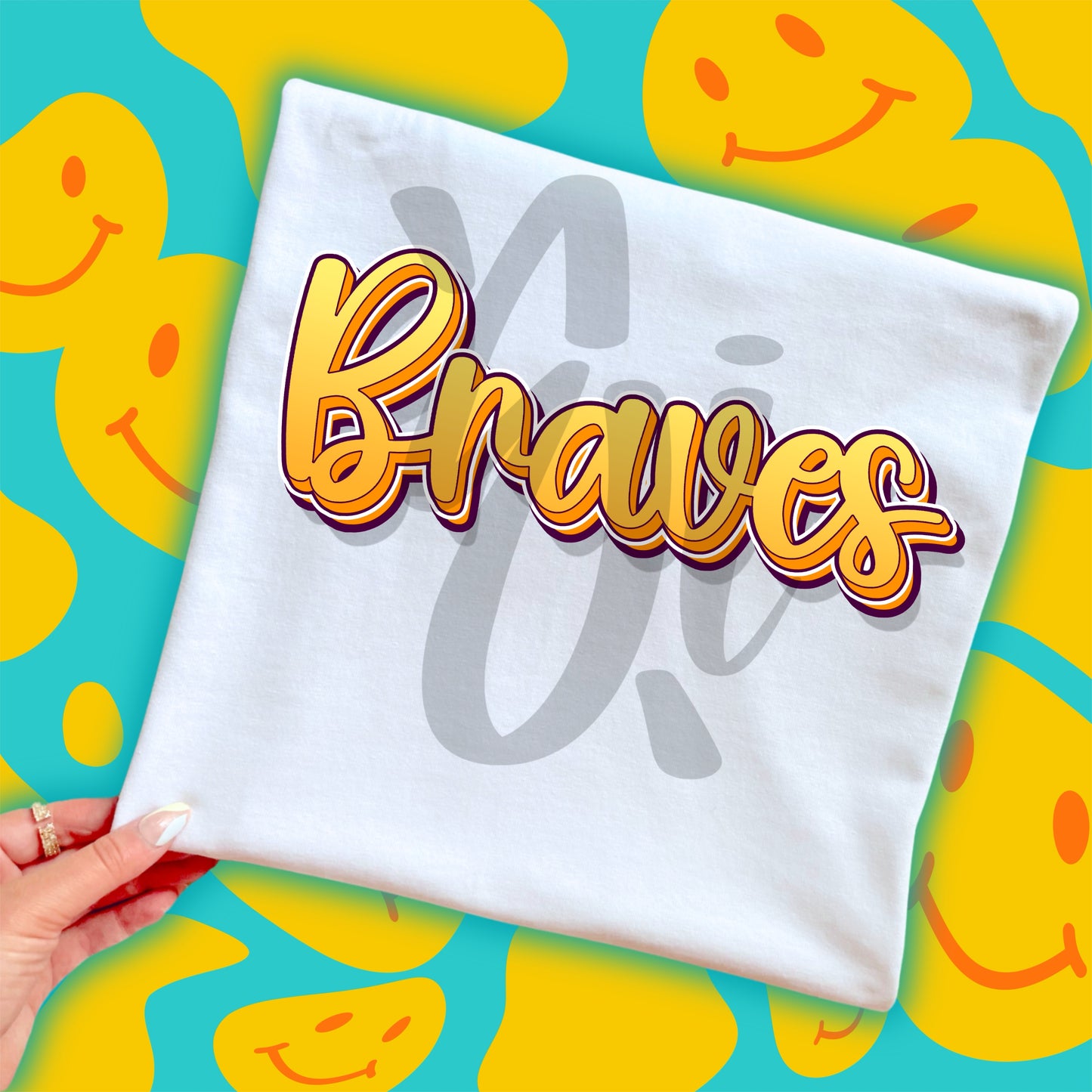 Golden Retro Mascot/Team Digital PNG Design - Order your team today!