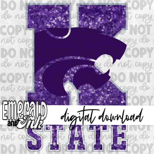 K State (purple) - Digital Download