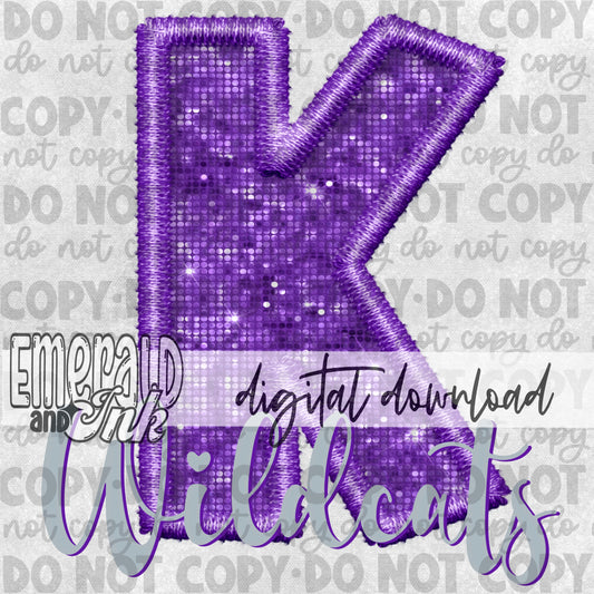 K Wildcats (purple & grey) - Digital Download