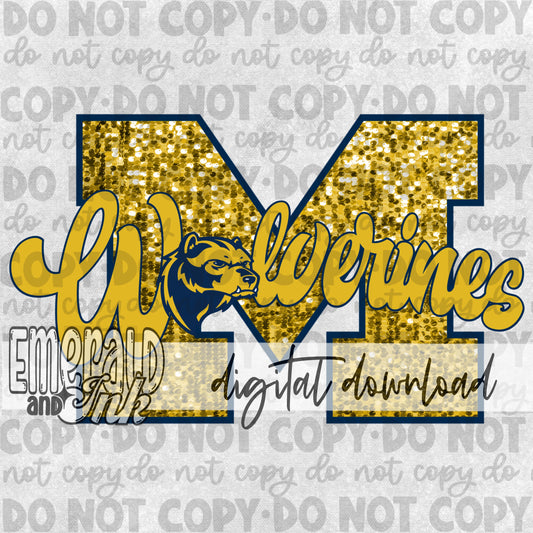 Go Blue Wolverines - Digital Download