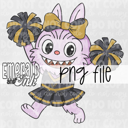 Retro LaBooBoo Cheerleader Team - Digital Download (customizable)