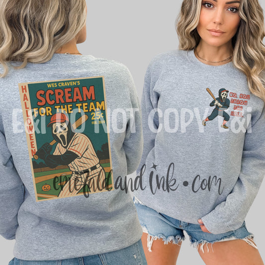 SCREAM For The Team/No You Throw The Ball Set - PNG Files