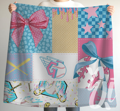 Baseball Team Drip Patchwork Digital File - Clev