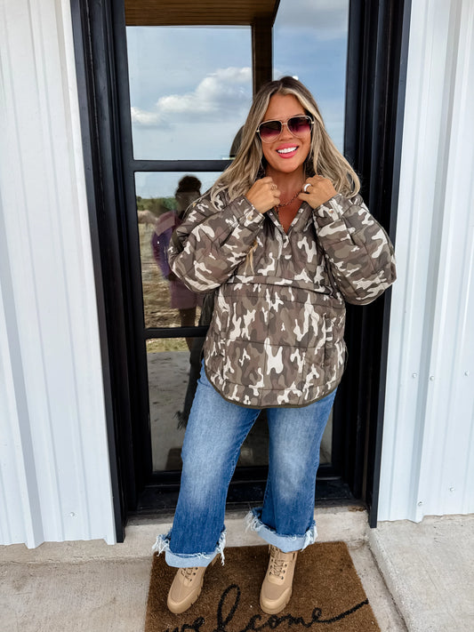 Punchy Puffer — Camo Vibes