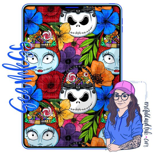 Jack&Sally Bucket Seamless - JPEG Digital Download