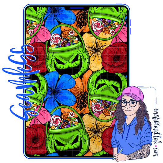 Oog** Boog** Bucket Seamless - JPEG Digital Download