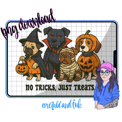 No tricks, just treats. PNG - Digital Download