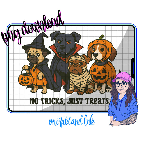 No tricks, just treats. PNG - Digital Download