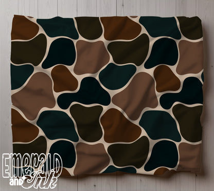 Duck Camo Cozy Throw Blanket - Multiple Sizes Available