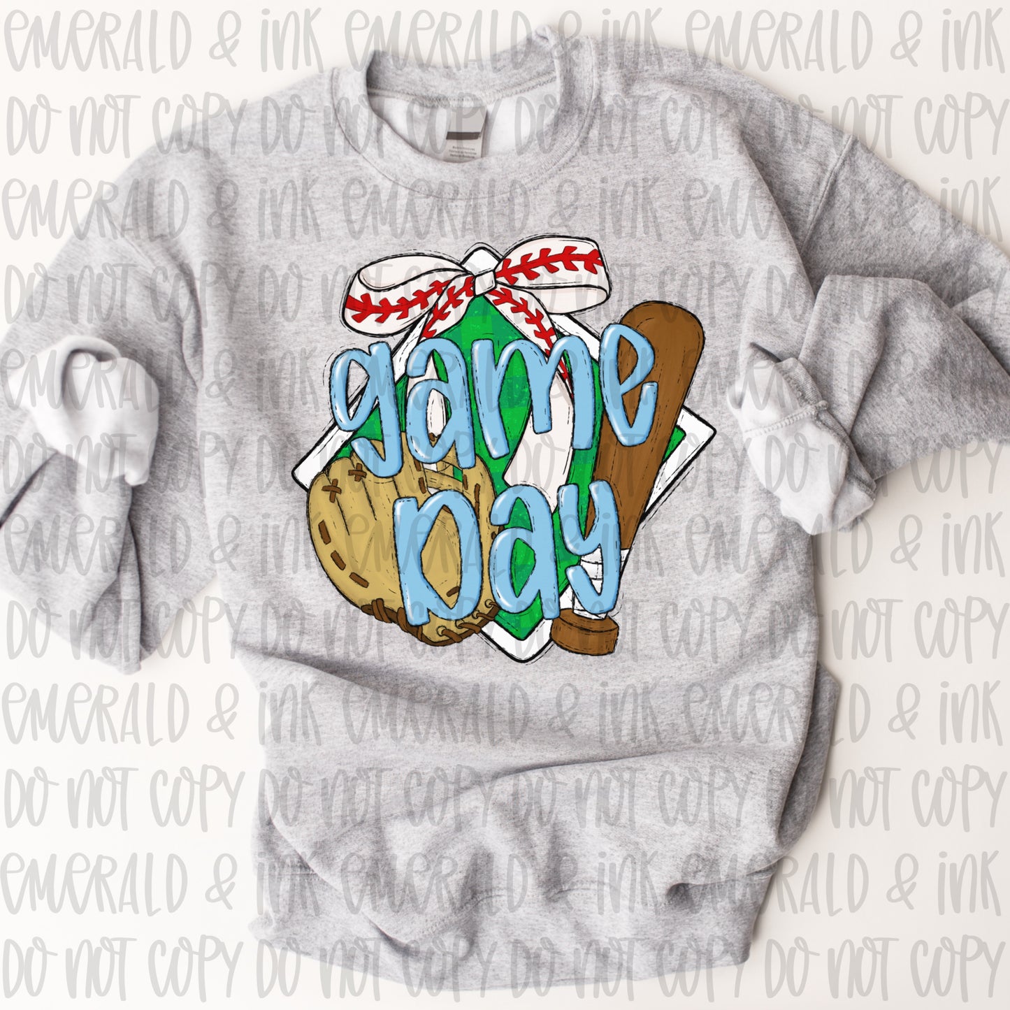 Game Day Baseball Hand Drawn Doodle Bundle Digital Download - 18 PNG Files