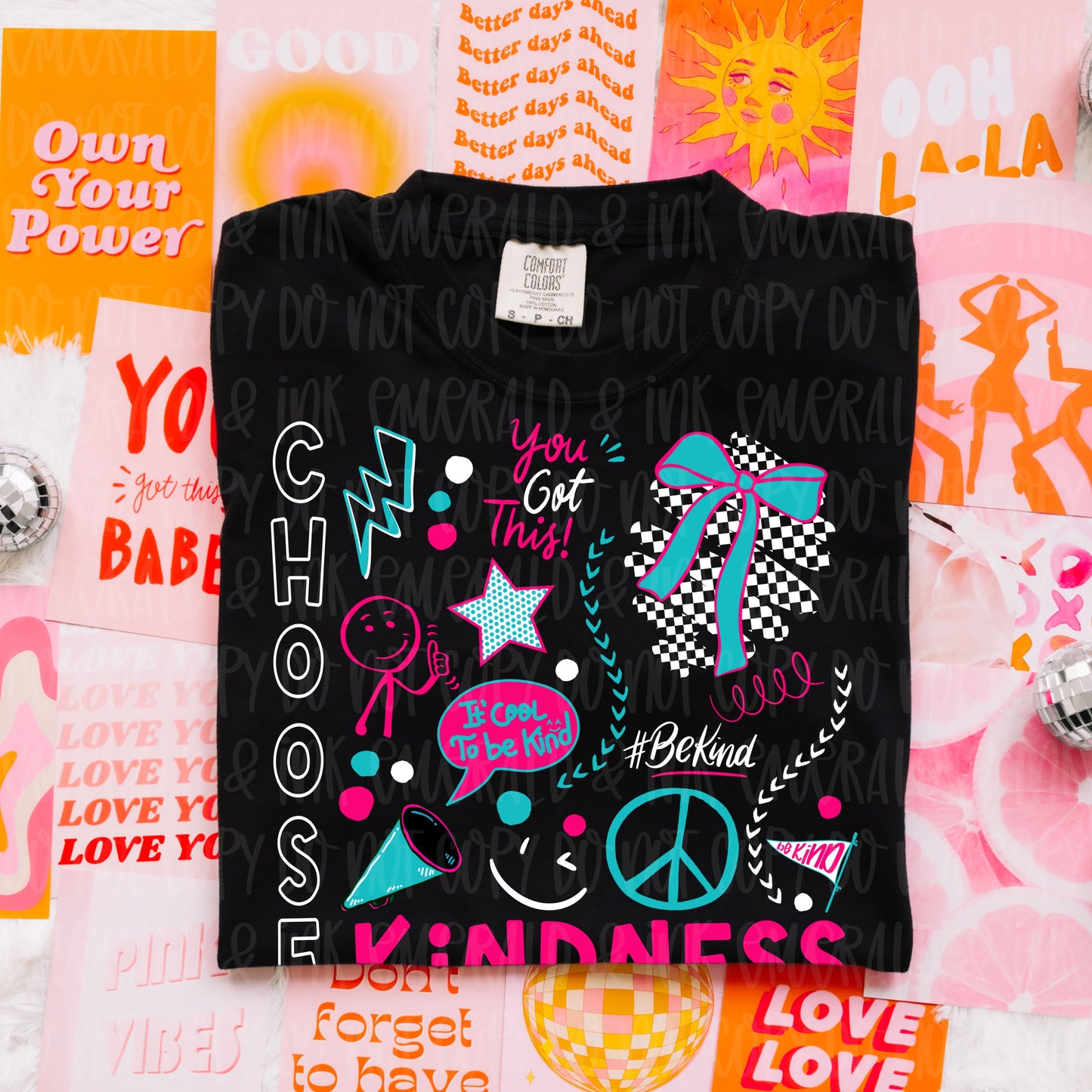 Choose Kindness Girly Subway Style PNG Digital Download