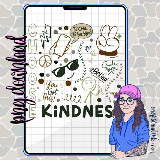 Choose Kindness Unisex Subway Style PNG Digital Download