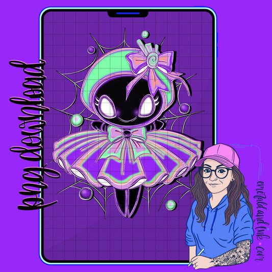 Itsy Bitsy Spider PNG - Digital Download