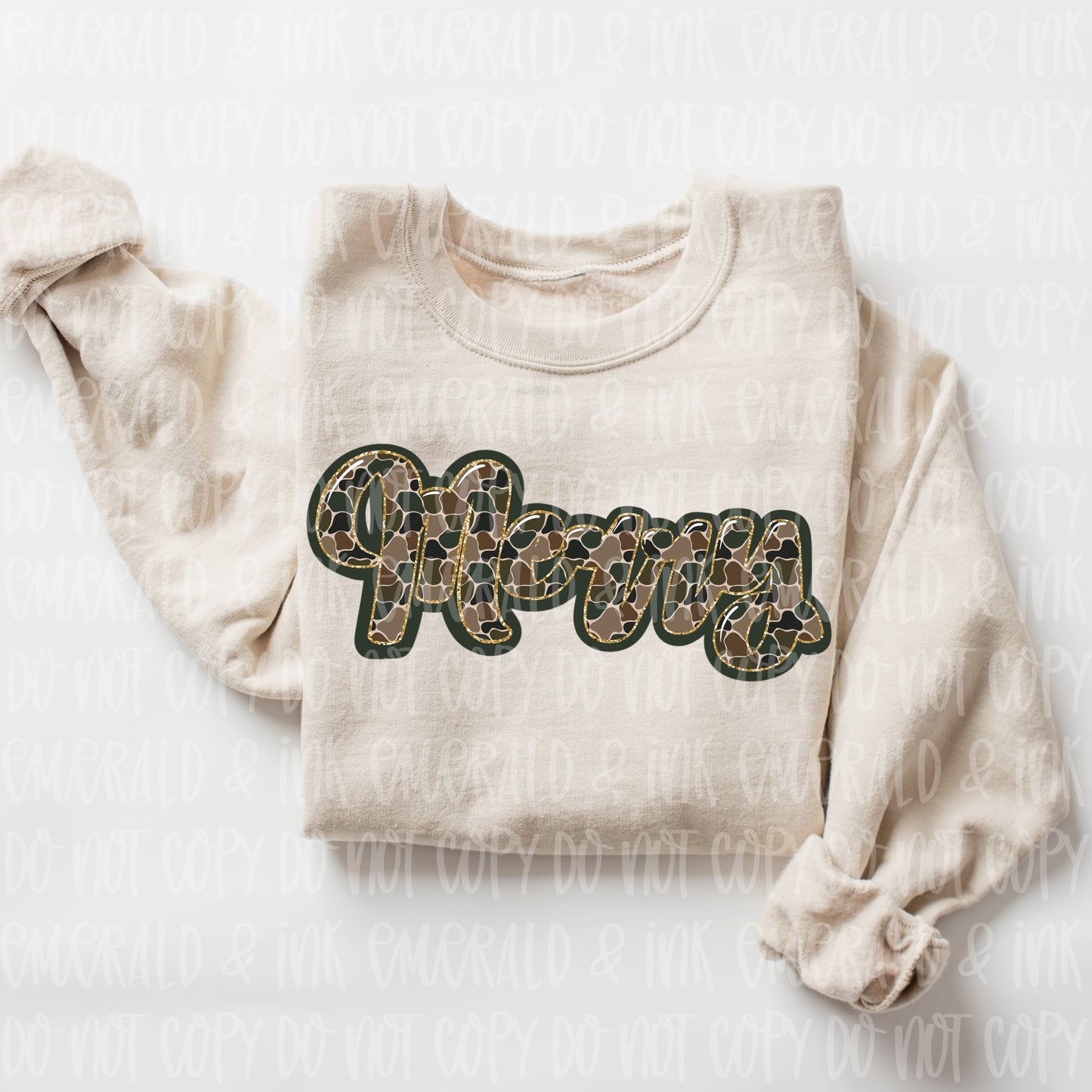 Merry Camo PNG - Digital Download