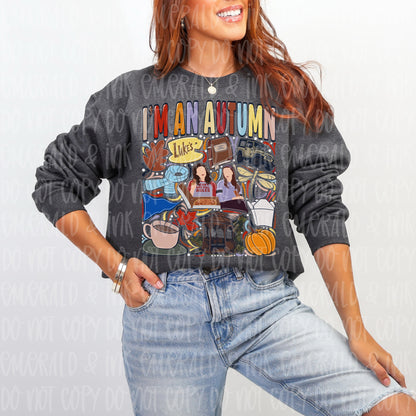 I’m An Autumn TV Show Hand Drawn Doodles PNG File