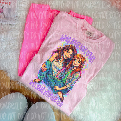 Gilmore Girls Wear Your Hair Down & Your Attitude High Doodle PNG Digital Design
