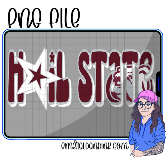 Collegiate Slogan #7 PNG Digital Download
