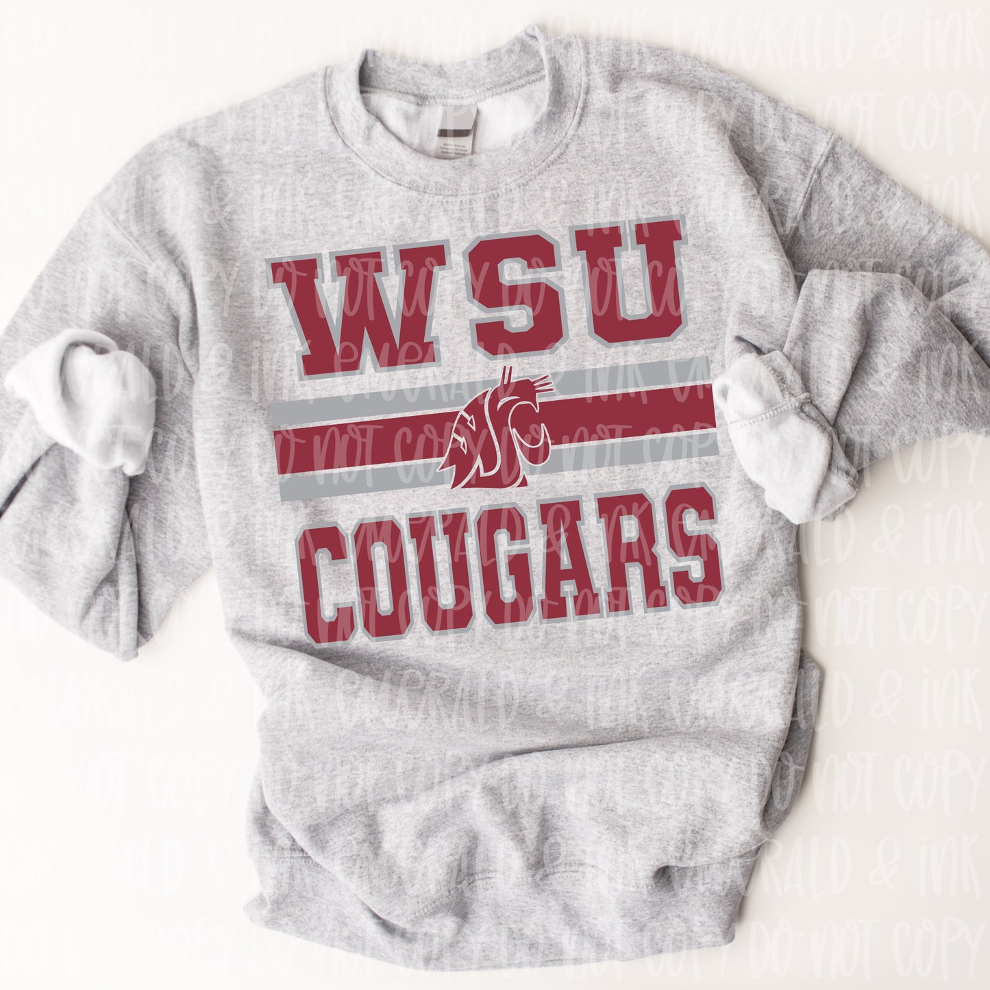 Retro Varsity Collegiate PNG Digital Download (Cougars)