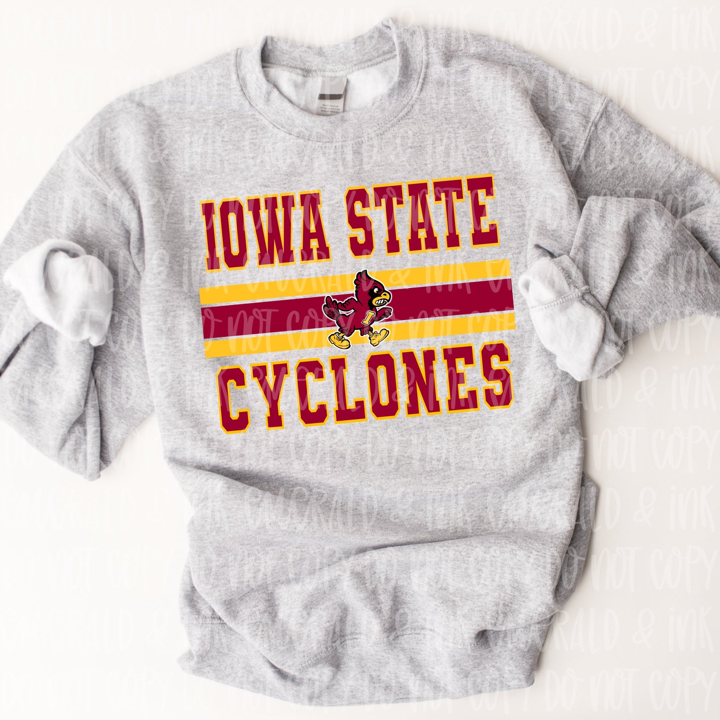 Retro Varsity Collegiate PNG Digital Download (Cyclones)
