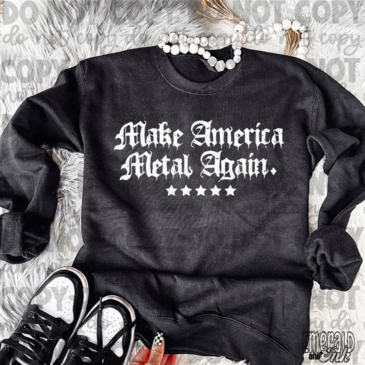 Make America Metal Again (white) - DTF Transfer