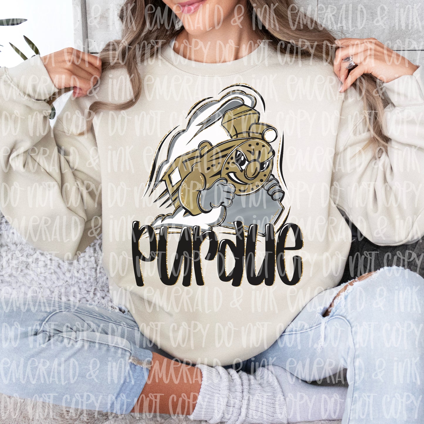 Hand Drawn Collegiate PNG - Pu*due