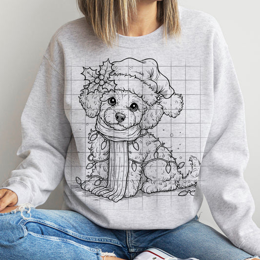 Christmas Puppy #2 PNG Download