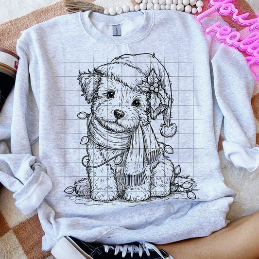 Christmas Puppy #1 PNG Download