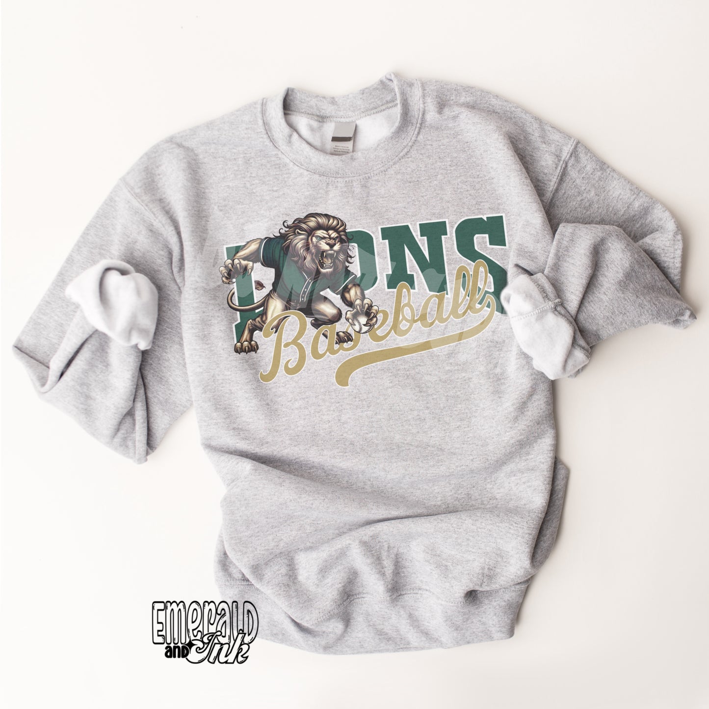 Lions Baseball Unisex Crew Sweatshirt