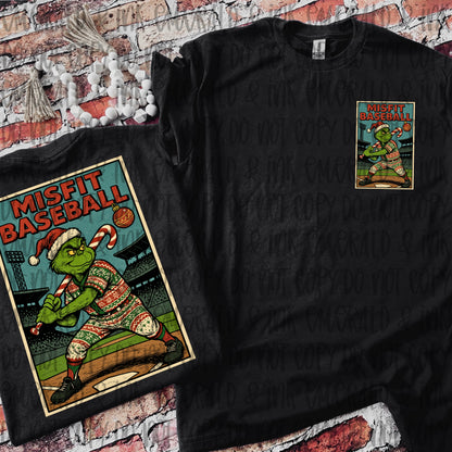 Misfit Baseball Mean Green PNG Download