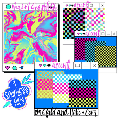 Hand Drawn Wild Seamless Set - Digital Download