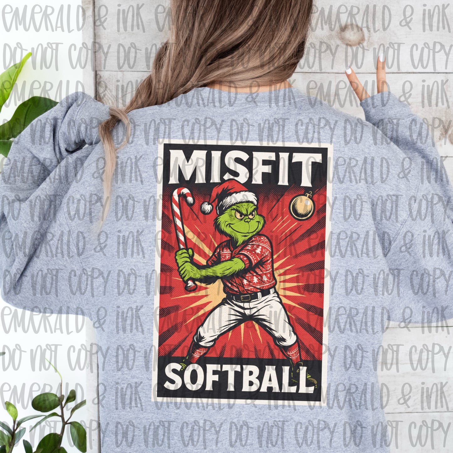 Misfit Softball Mean Green PNG Download
