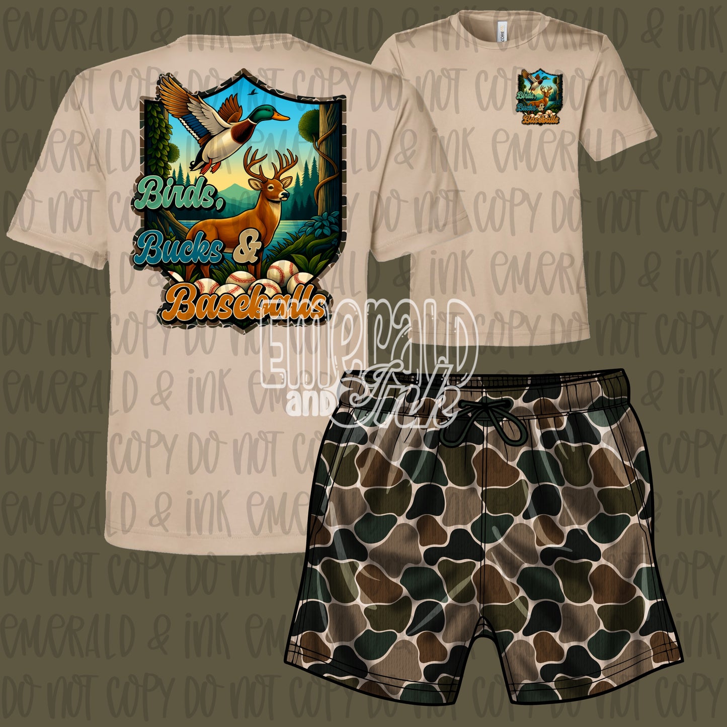 Birds, Bucks & Baseballs Set