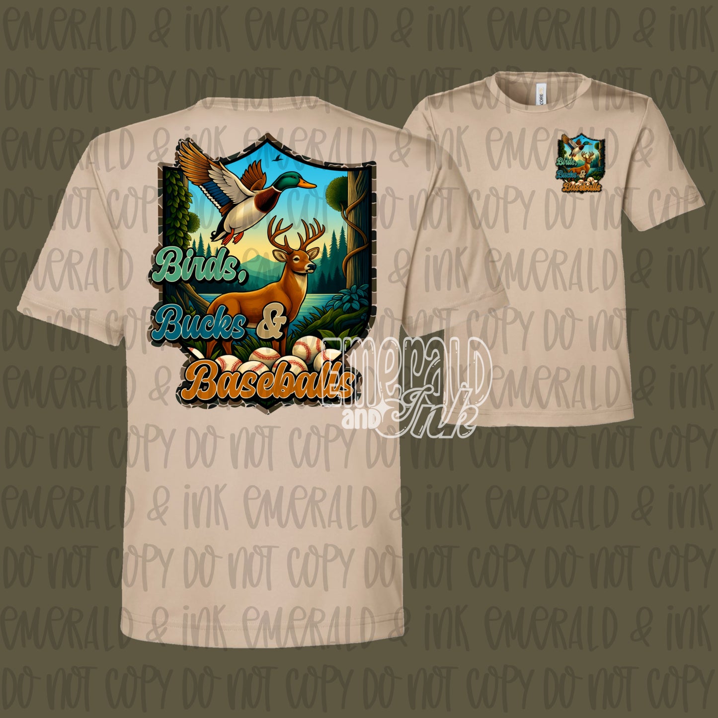 Birds, Bucks & Baseballs T-Shirt