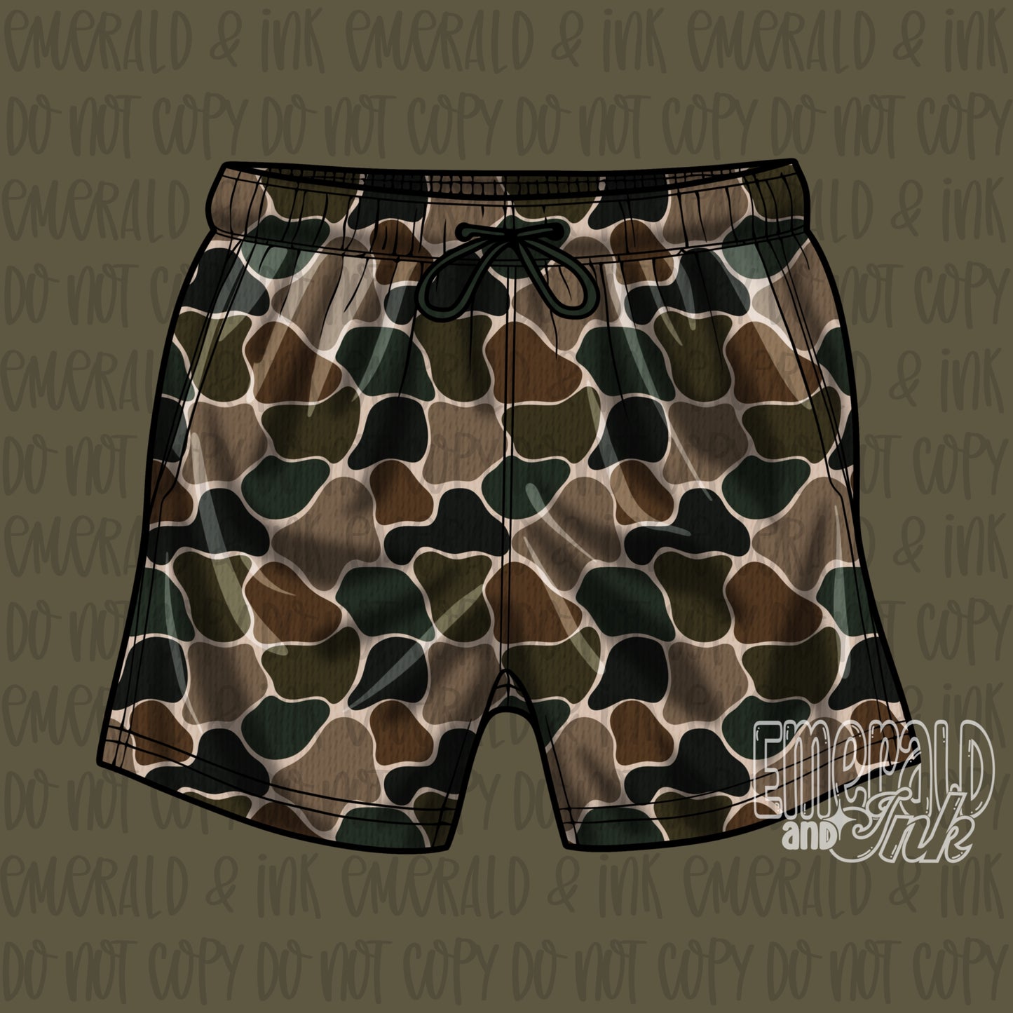 Duck Camo Athletic Shorts