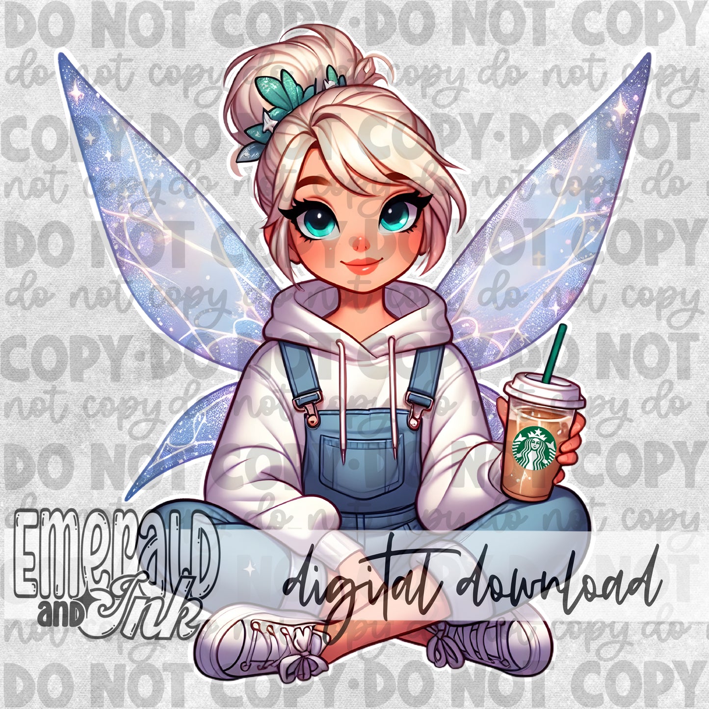 Pixie Coffee Blue - Digital Download