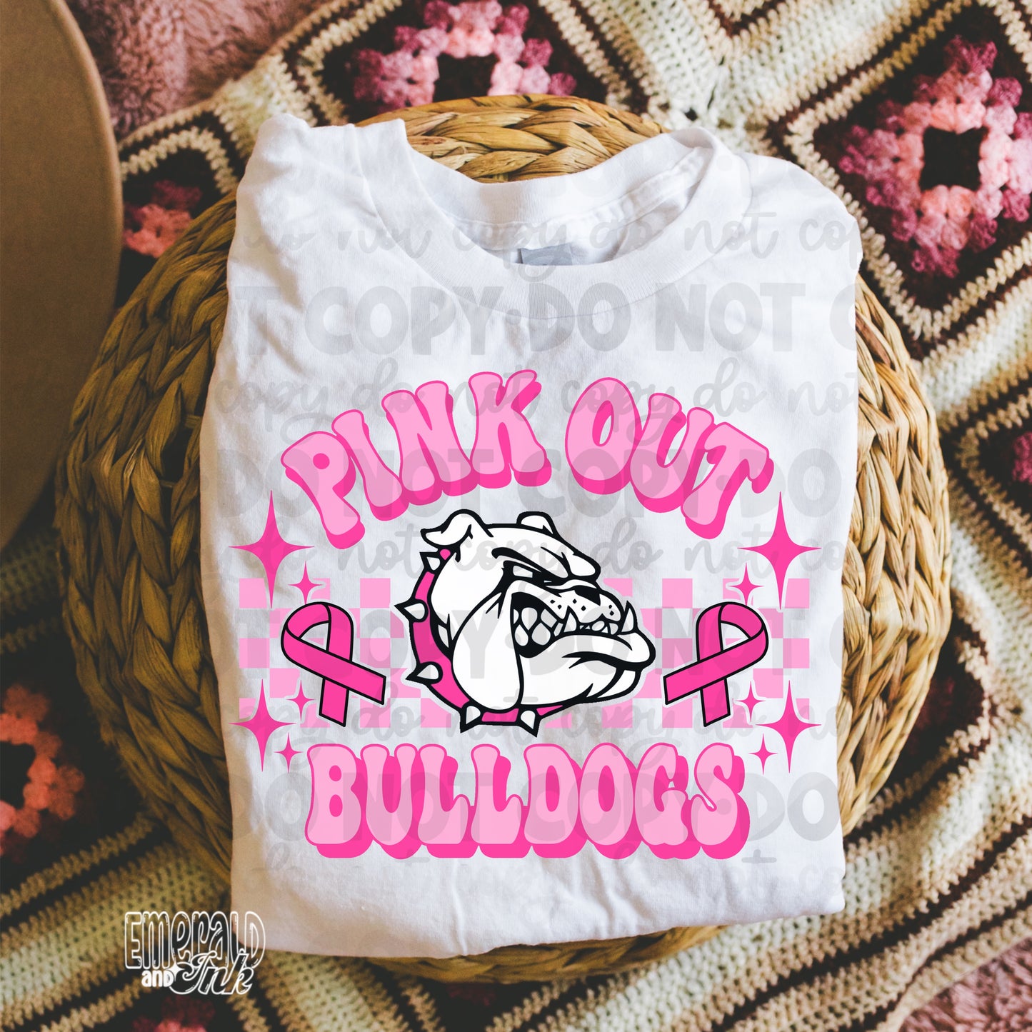 Bulldogs Pink Out  - DTF Transfer*TAT 5-7 biz days