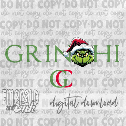 Grumpy Green Christmas - Digital Download