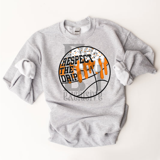 Respect The Drip Digital Download - orange/black Basketball