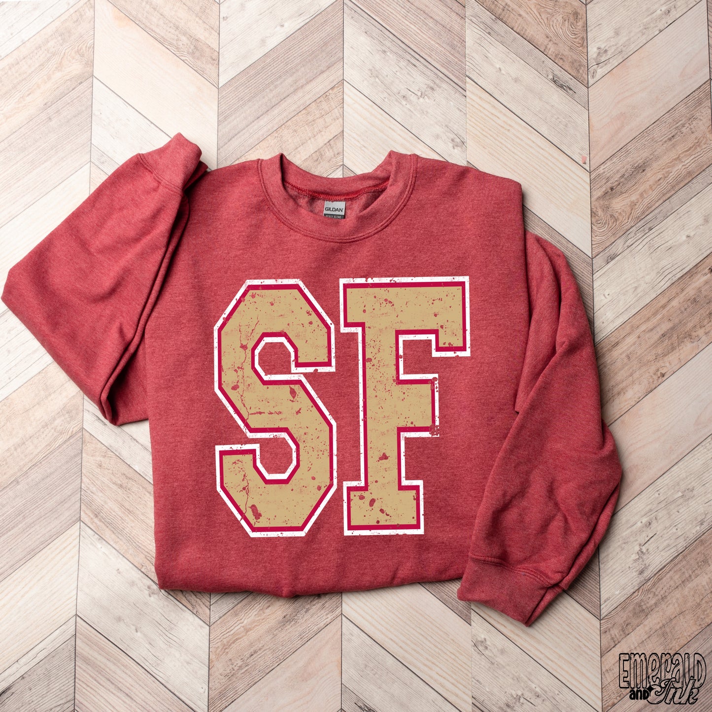 S F Varsity Grunge - DTF Transfer