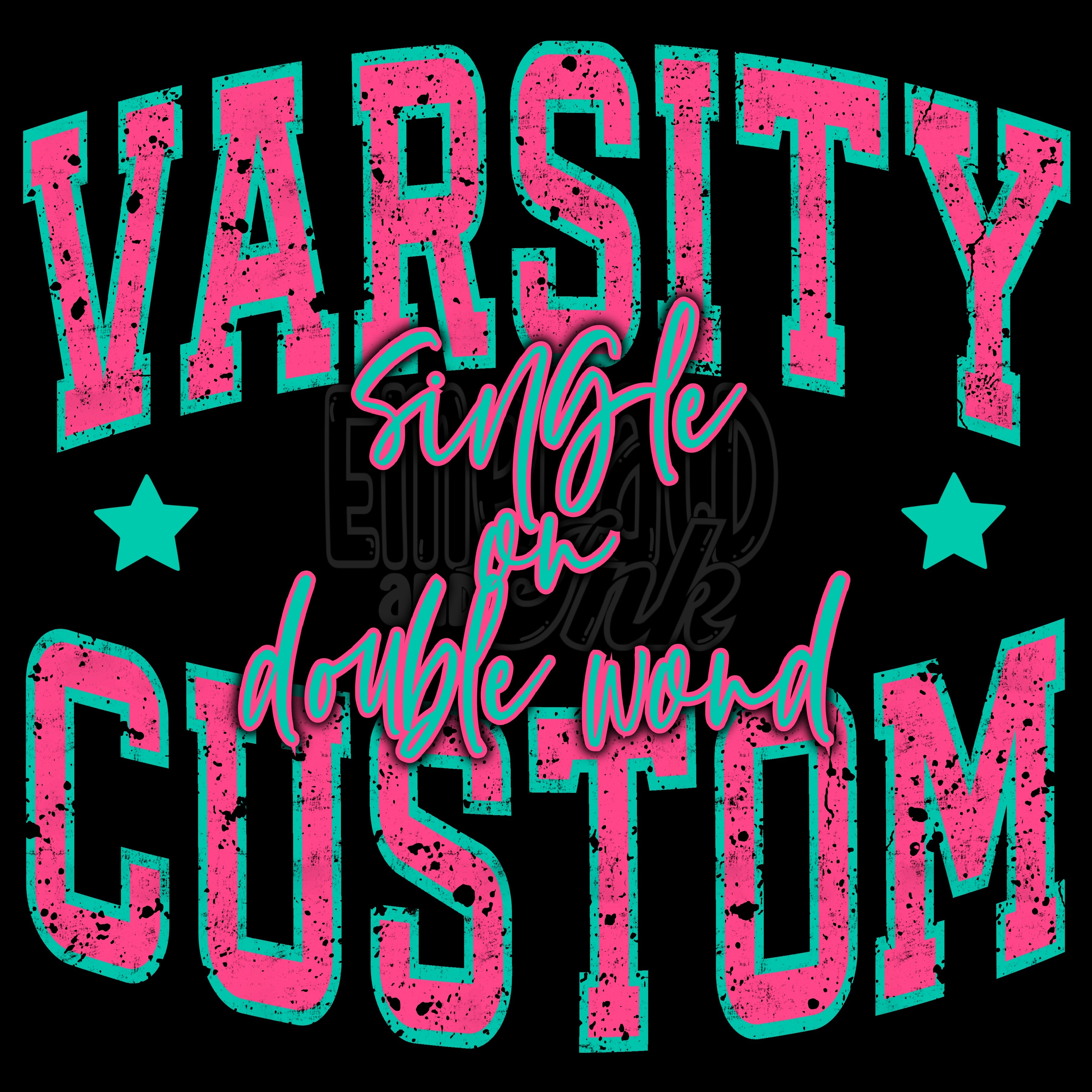 Varsity Custom - Digital Download Only – Emerald & Ink